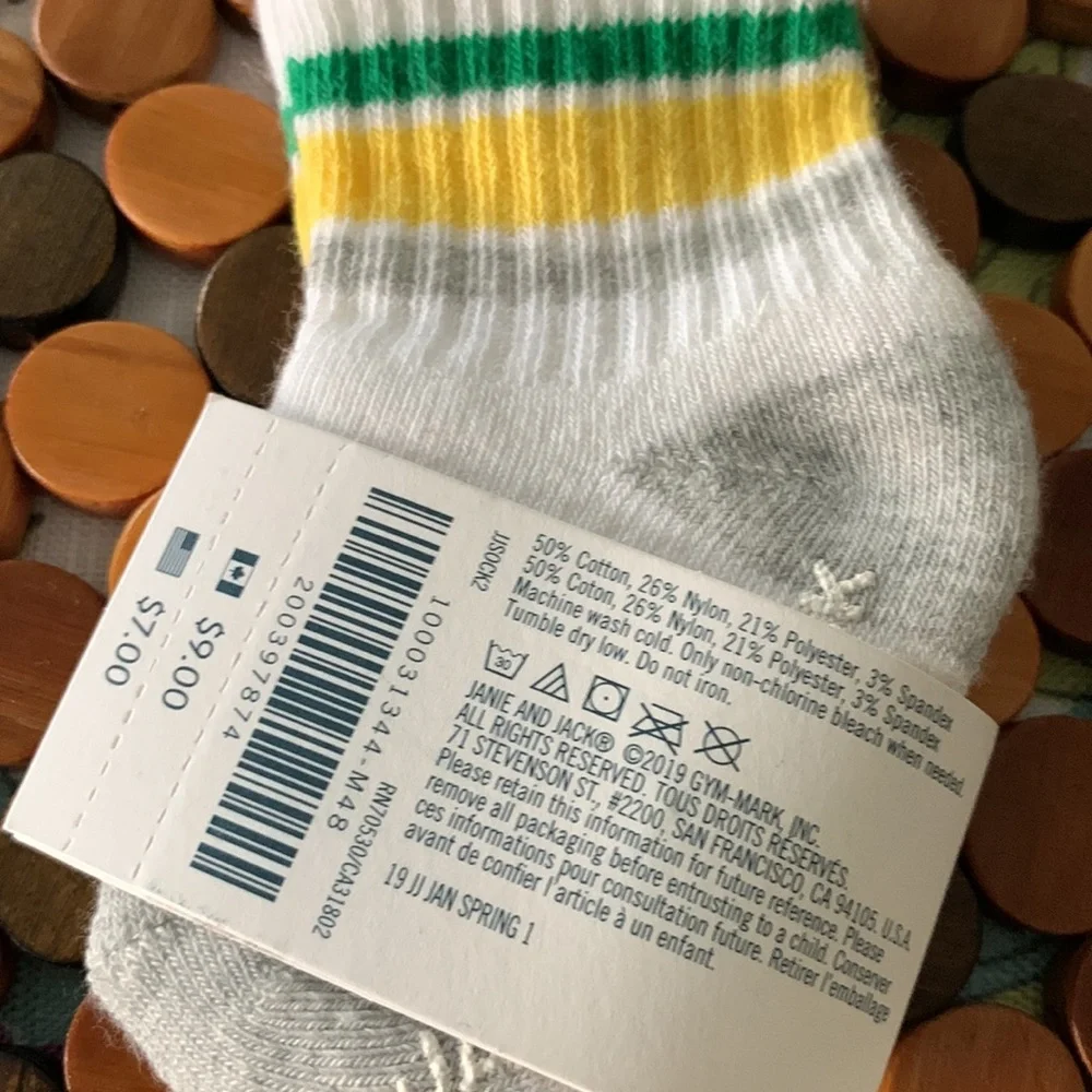 Janie and Jack Baby Boy Bundle 5 Pairs of Socks